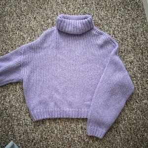 H&M Lilac Turtleneck Sweater